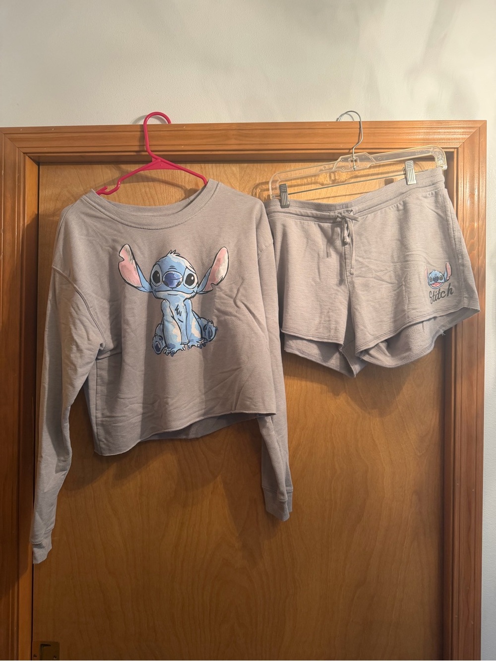 Disney Stitch Pajama Set - Cropped Top & Drawstring Shorts